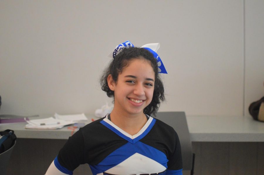 Shantal Infante is a junior at HMHS. At the Holbrook Hub she serves as the photo editor after being a member for 2 years.  She joined the cheer leading team recently and is a member of the varsity team.