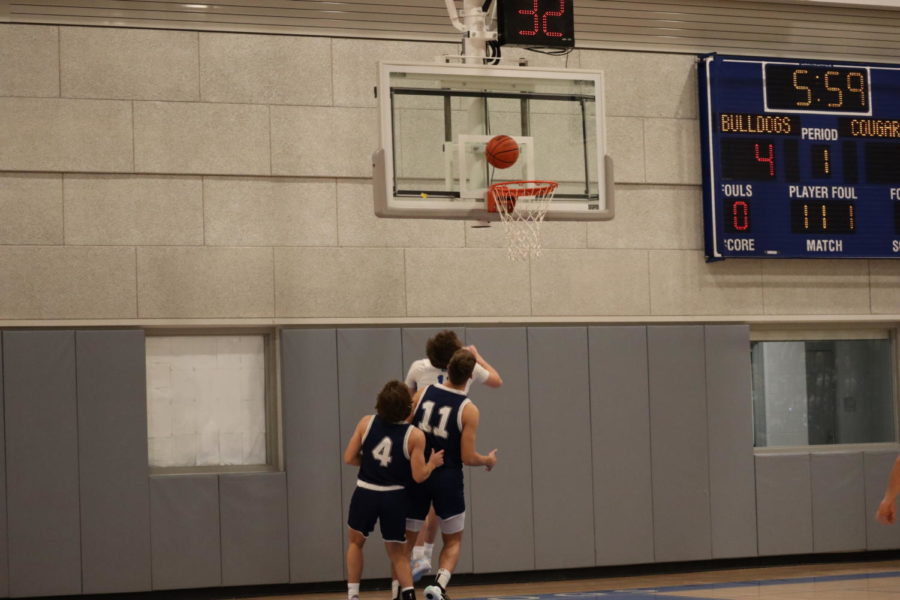 Owen Burke makes one layup during the first quarter